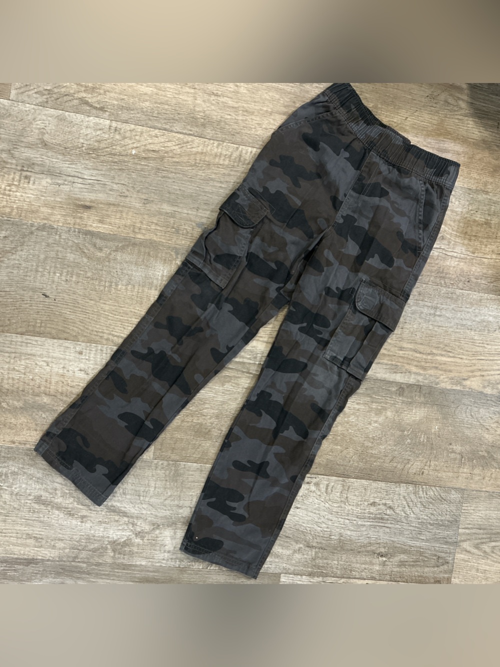 The Children's Place Boys' Black & Gray Camo Cargo Jeans
